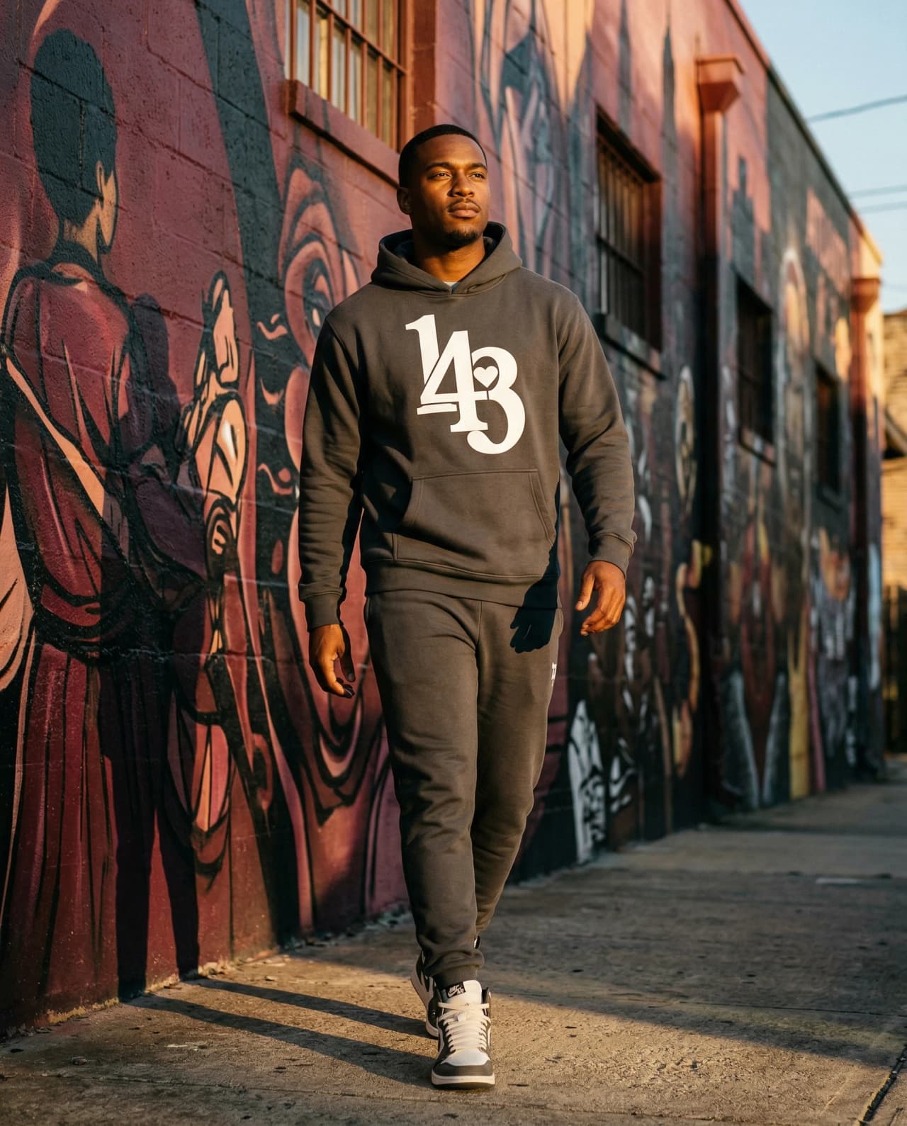 ATL street style in ONE4THREE hoodie