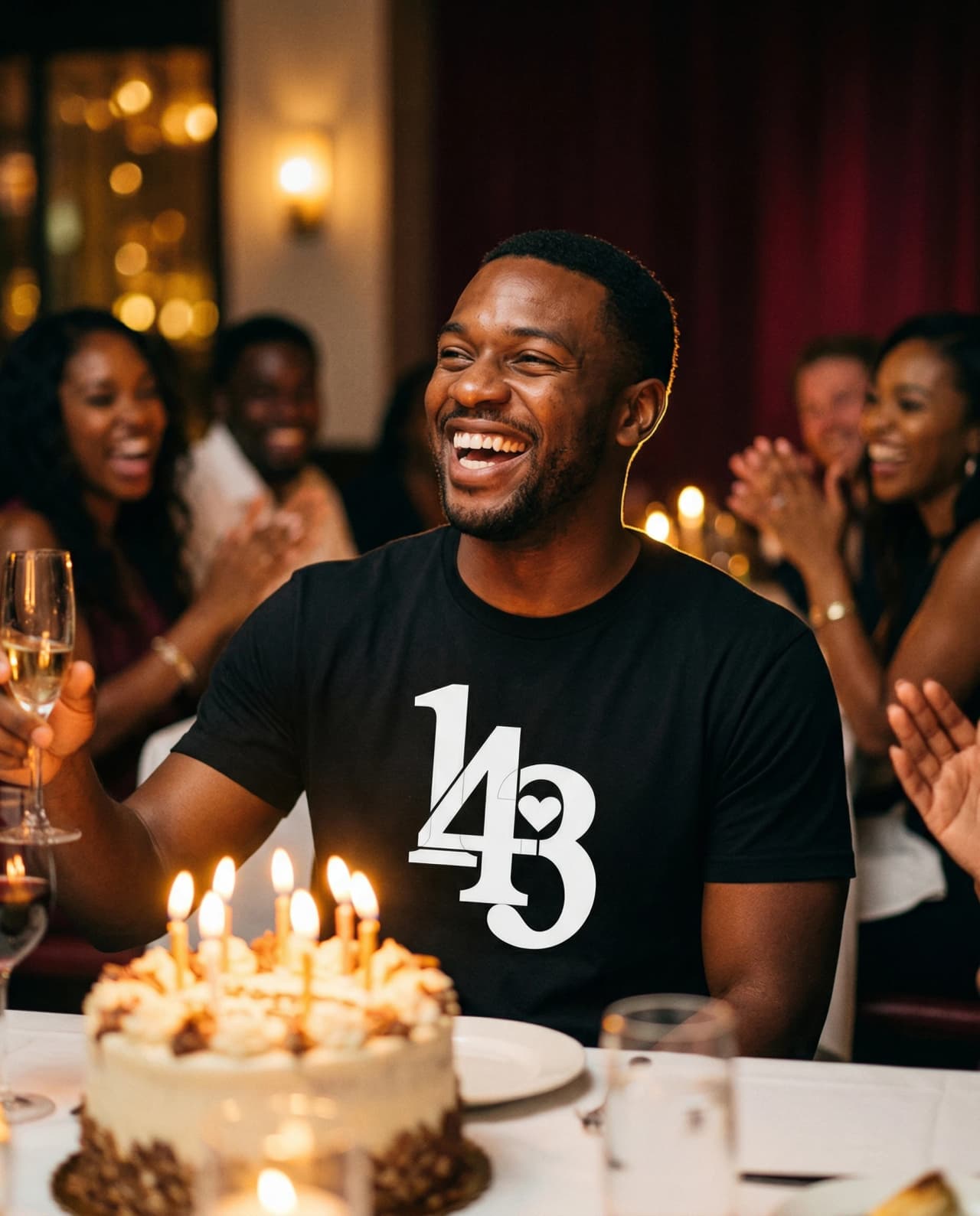 Birthday dinner in Classic 143 Tee