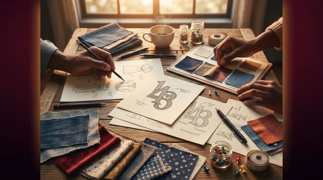 143 Collections 2020 — early sketches and the brand idea taking shape